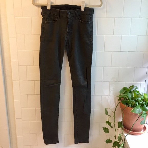 7 For All Mankind Denim - 7 for All Mankind Grey Gwenevere Skinny Jeans